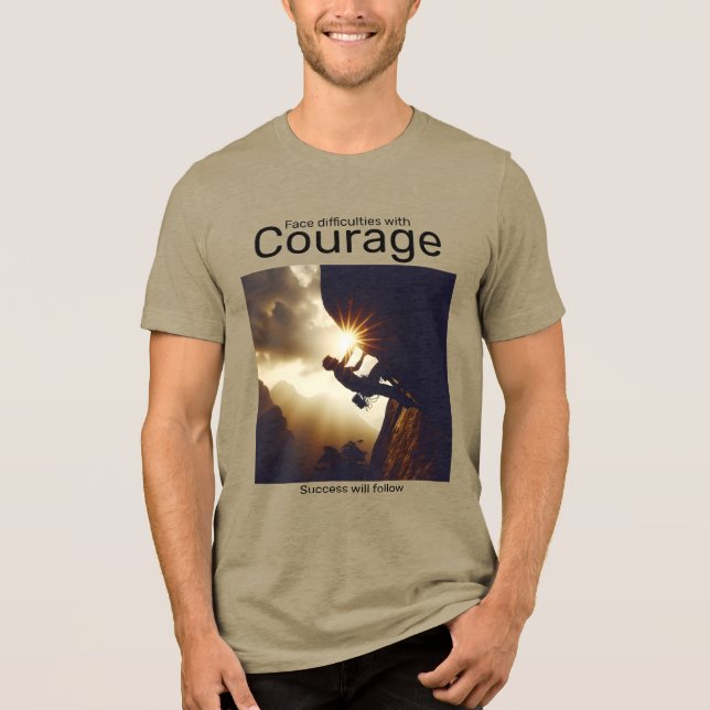 Enfrentem as dificuldades com coragem que o sucess (Frente)