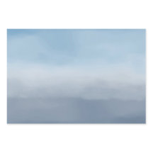 Enfumaçado Azul Ombre Aquarela