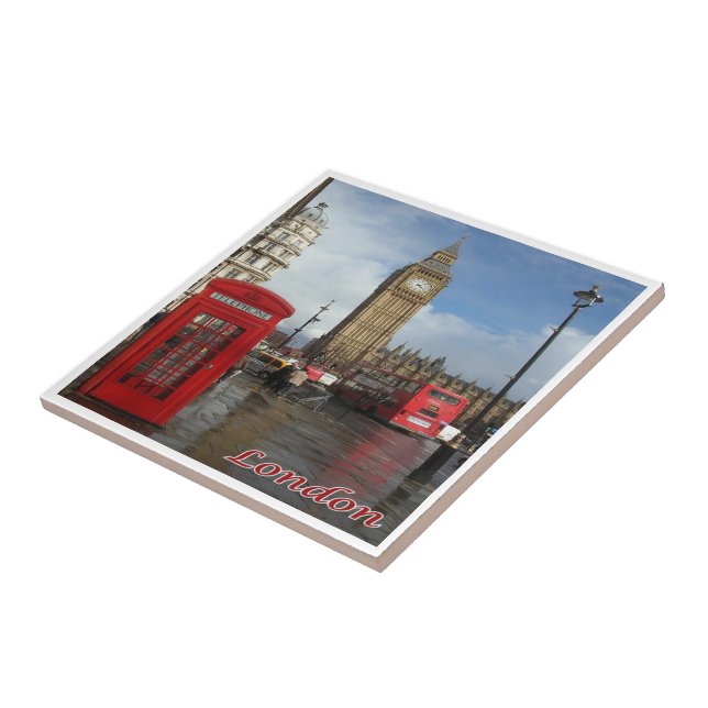 ENG063 LONDON BIG BEN, Barramento de Decker Duplo, (Lateral)