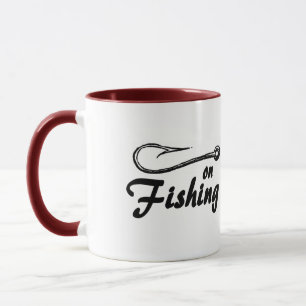 Enganchado na caneca da pesca