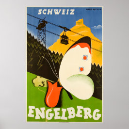Engelberg, Suiça, Poster de Esqui