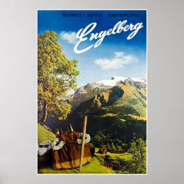 Engelberg, Suiça, Poster de Esqui