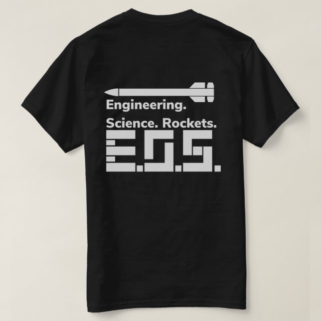 Engenharia, Ciência, Camiseta Rockets (Verso do Design)