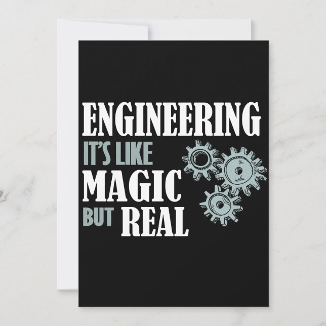 Engenharia - É como Magia, mas Real (Frente)