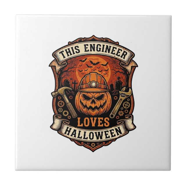 Engenheiro Ama Abóbora de Halloween Capacete Marte (Frente)