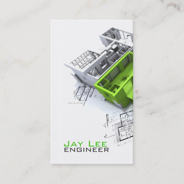 Engenheiro, Cartão de visita de engenharia (Frente)