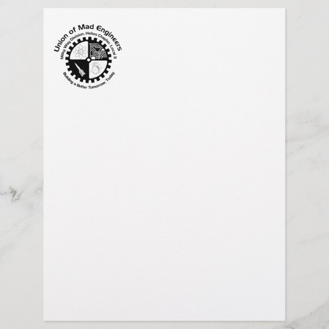 Engenheiros Mad Letterhead (Frente)