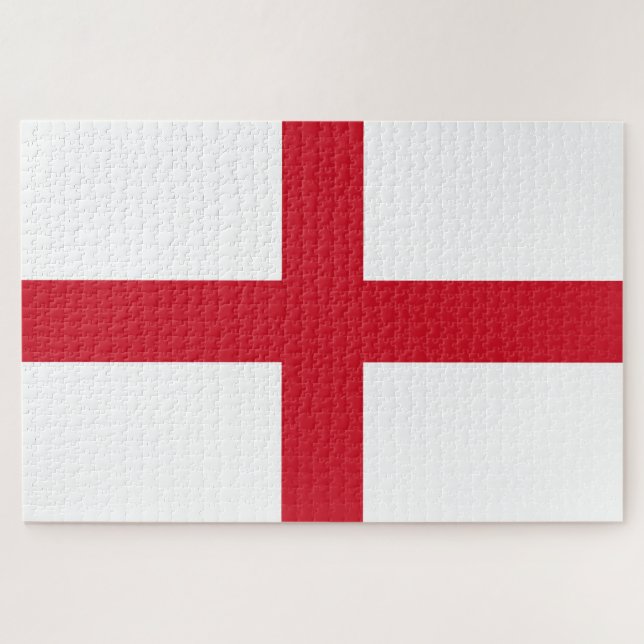 English Flag (Inglaterra) Jigsera Quebra-cabeça (Horizontal)