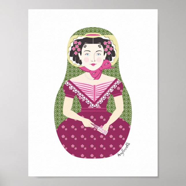 English Rose Matryoshka Poster (Frente)