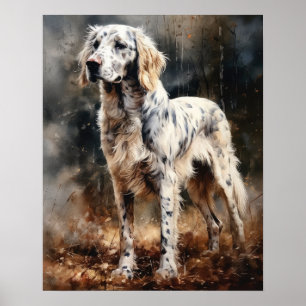 English Setter Art Impressão