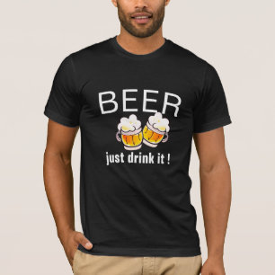 Engraçada Beer Pun, Engraçada Design de camiseta T
