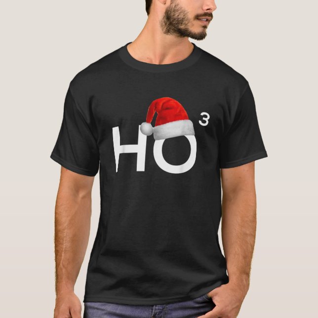 Engraçada Camisa de Natal de Matemática Homens HoH (Frente)