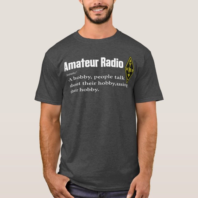 Engraçada Camisa de Presente do Rádio Amador Hobby (Frente)