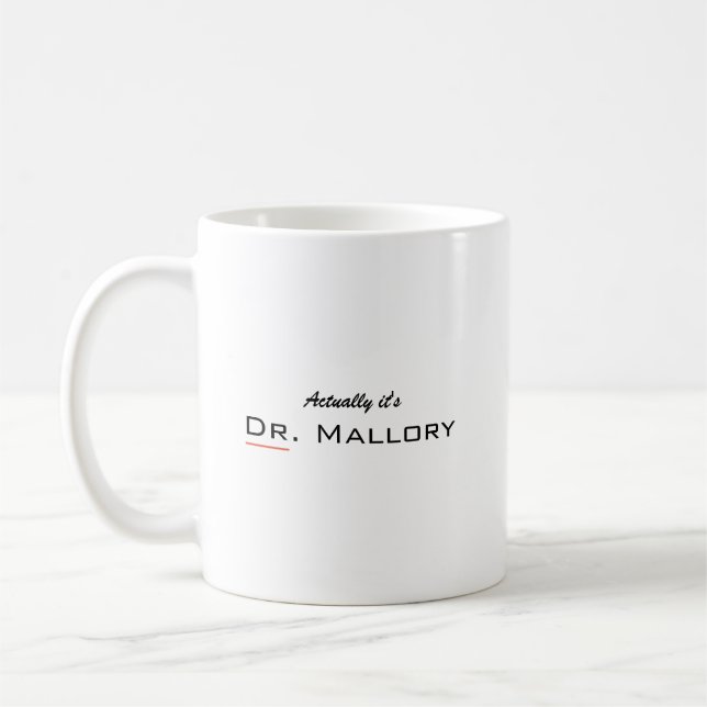 Engraçada caneca de café personalizada do médico (Esquerda)