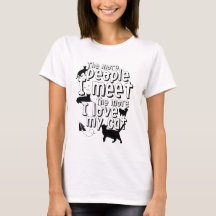 Engraçada citação de camiseta Gato para Amante de 