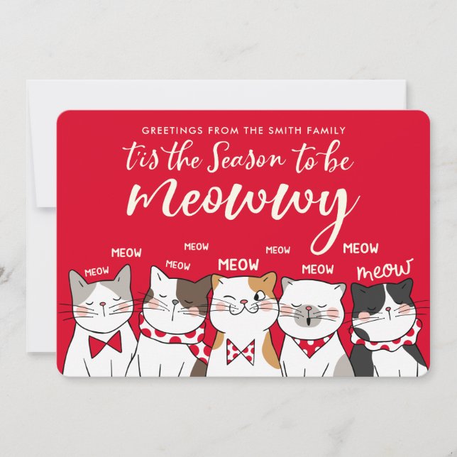 Engraçada Época De Ser Cartões de natal De Fotogra (Frente)