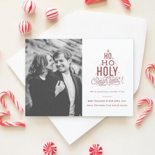 Engraçada Gravidez Natal Anúncio Ho Ho Santa (Criador carregado)