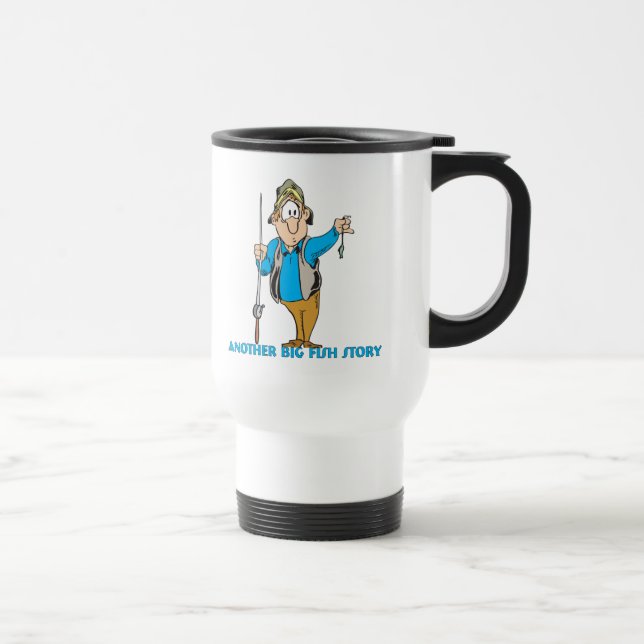 Engraçada Pesca Caneca Pescar Humor Pescar Peixe G (Direita)