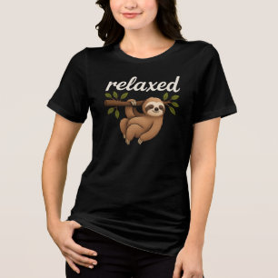 Engraçada Preguiça Relaxada Ilustração de Estilo d