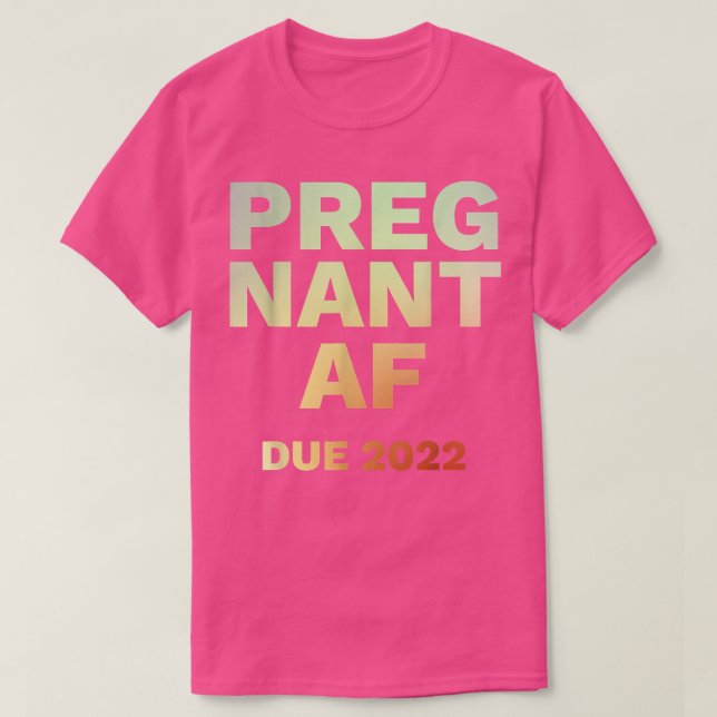 Engraçado 2022 Camisa De Anúncio De Gravidez Para  (Frente do Design)