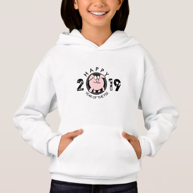 Engraçado 2 Cartões Cozinheiro 2019 Girls Hoodie (Frente)