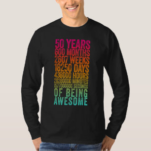 Engraçado 50º aniversário Camisa Velho Metro Engra