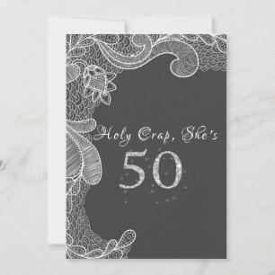 Engraçado, 50º Convite de aniversário