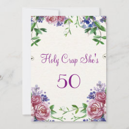 Engraçado, 50º Convite de aniversário