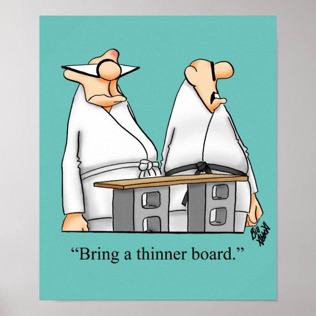 Engraçado Arte Marcial Humor Poster (Frente)