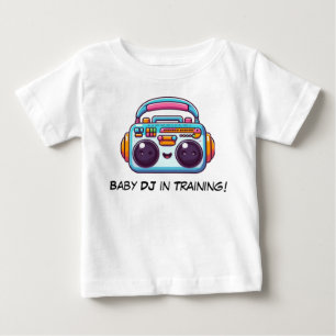 Engraçado Baby DJ em Camisa de Treinamento