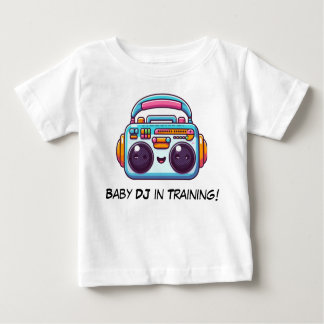Engraçado Baby DJ em Camisa de Treinamento