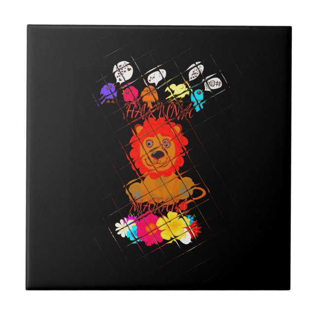 Engraçado Baby Lion King: Hakuna Matata Art Design (Frente)