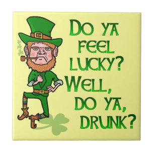 Engraçado Bebado Sortudo Leprechaun