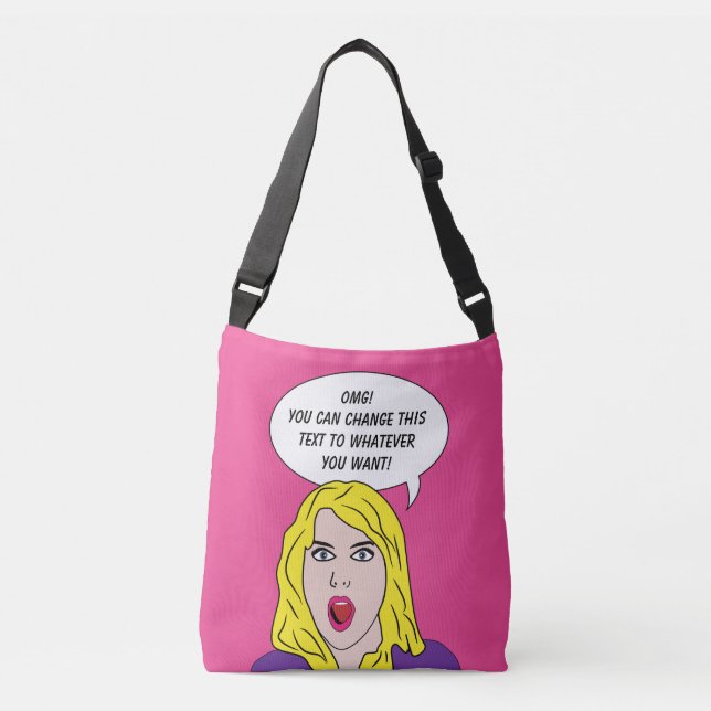 ENGRAÇADO bolsas de texto personalizadas DA MULHER (Frente)