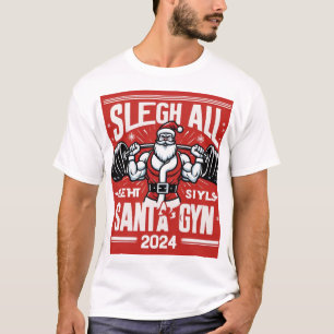Engraçado Buff Papais noeis de Natal Camiseta de N