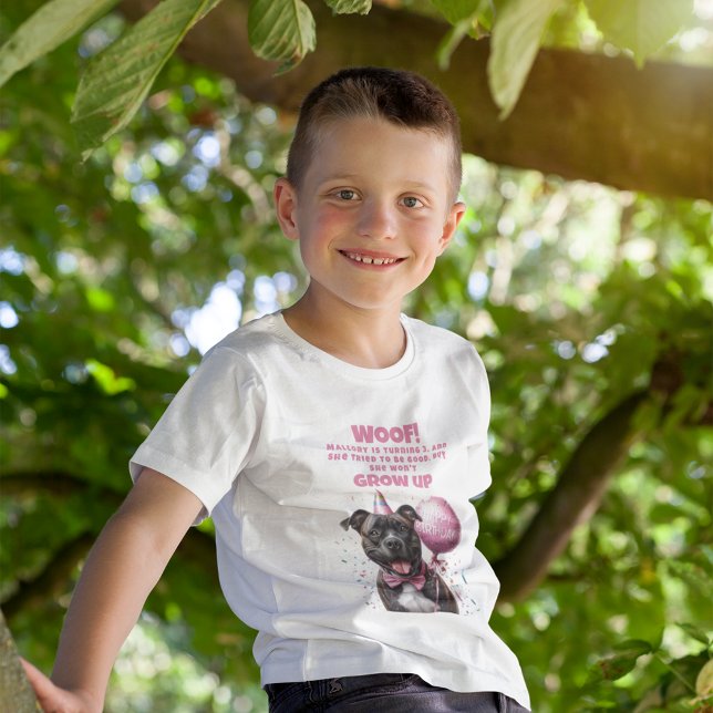 Engraçado Cachorro Personalizado Irmão (fun brother personalized boxer dog happy birthday funny quote balloon confetti party hat)