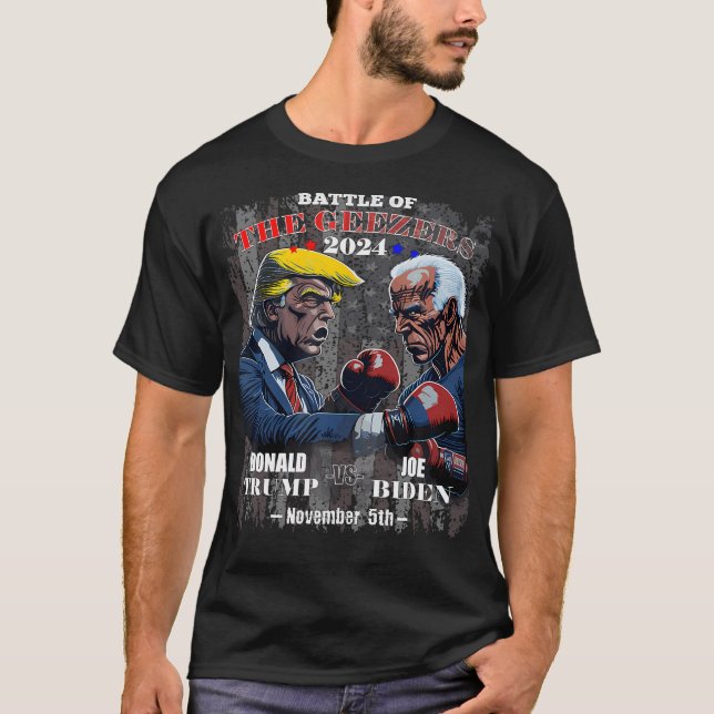 Engraçado Camisa Eleitoral 2024 - Trump Vs Biden (Frente)