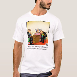 Engraçado Camiseta de humor para entrevistas de n