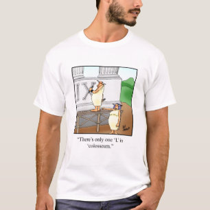 Engraçado Camiseta romana de humor
