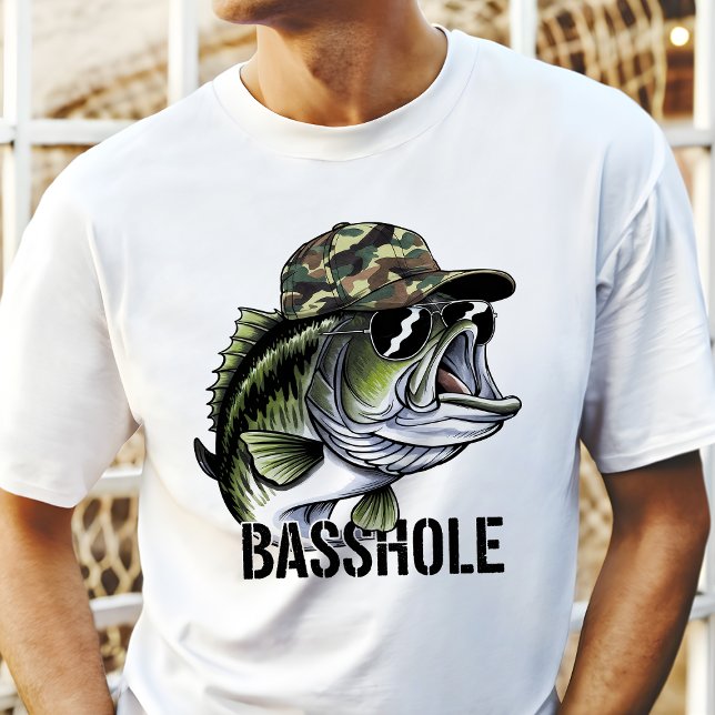 Engraçado Camo Basshole Bass Pesca (Criador carregado)