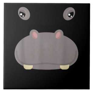 Engraçado Cara de Animal Bonito com Hippo Figurum