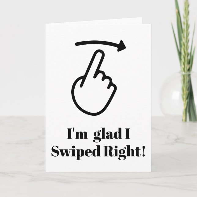 Engraçado Cartão de Dia dos Namorados Estou feliz  (Frente)