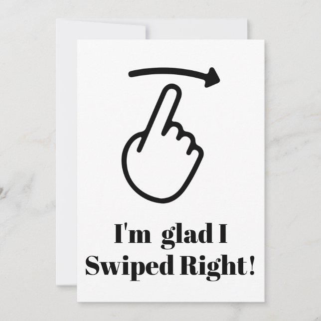 Engraçado Cartão de Dia dos Namorados Estou feliz  (Frente)