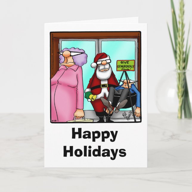 Engraçado Cartão de Saudação de Natal "Espectickle (Frente)