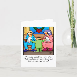 Engraçado Cartão de Saudação Humor de Natal