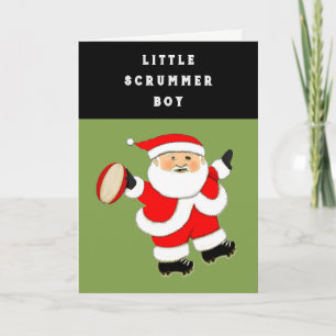Engraçado Cartões de natal de Natal do Rugby