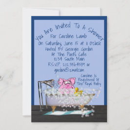 Engraçado Chá de fraldas Convite Para Apresentação