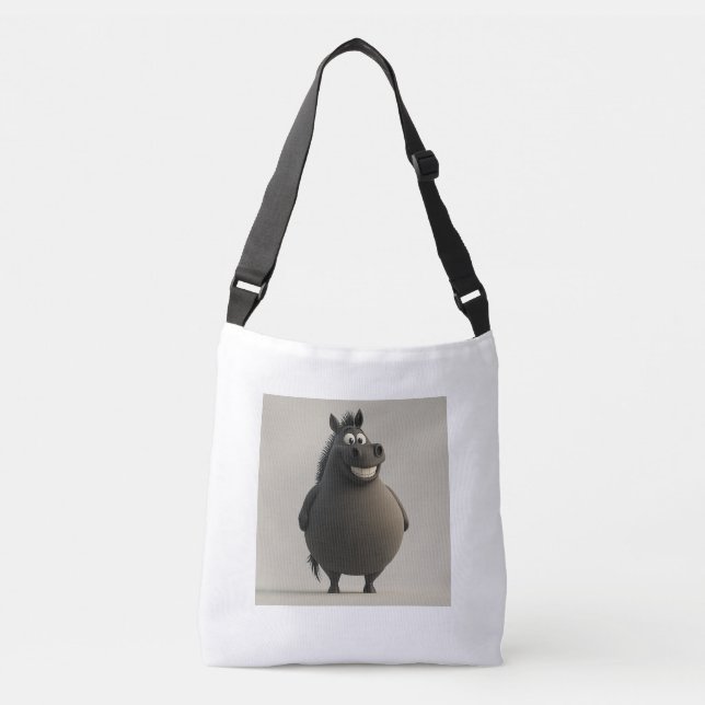 Engraçado Chubby Horse Tote Bag (Frente)
