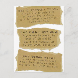 Engraçado Classifica 8 Pk. Cartões Postais