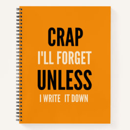 Engraçado Cole Notebook Que Esquecerei